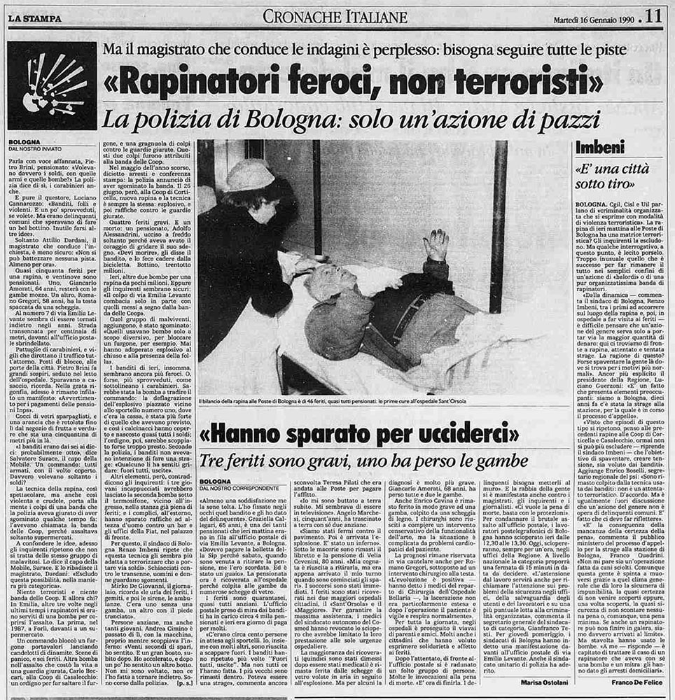 articolo comparso su “La Stampa” il 16 Gennaio 1990